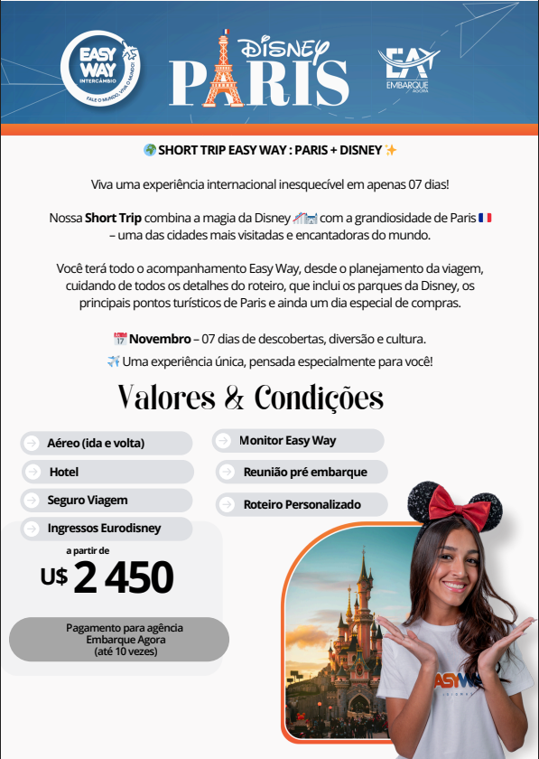 PARIS + DISNEY em Novembro 25